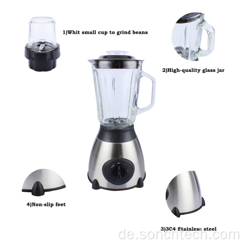 Glasmixer Grinder mit Edelstahlmantel